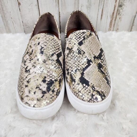 Steven Madden Snakeskin Slip On Sneakers Size 9.5 - Picture 5 of 10